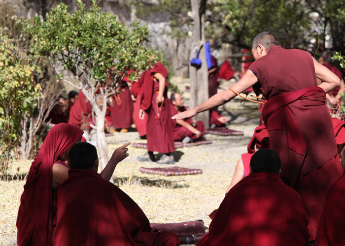 Tangkas in Drepung Monastery