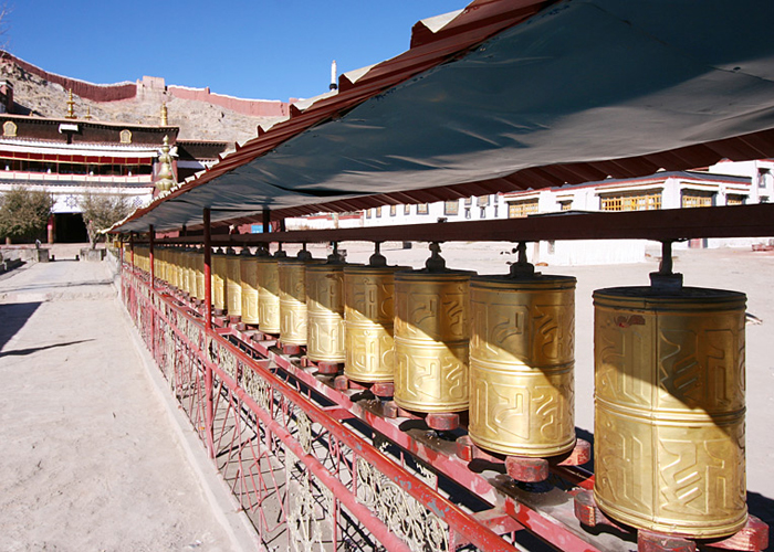Palcho Monastery Praying Wheels
