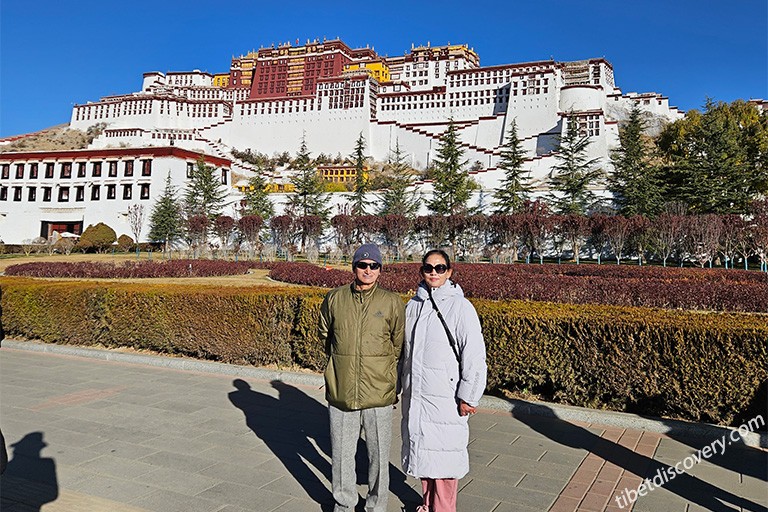 Our guests - Akhilesh's group from Singapore visited Potala Palace in November, 2023 Our guests - Akhilesh's group from Singapore visited Potala Palace in November, 2023