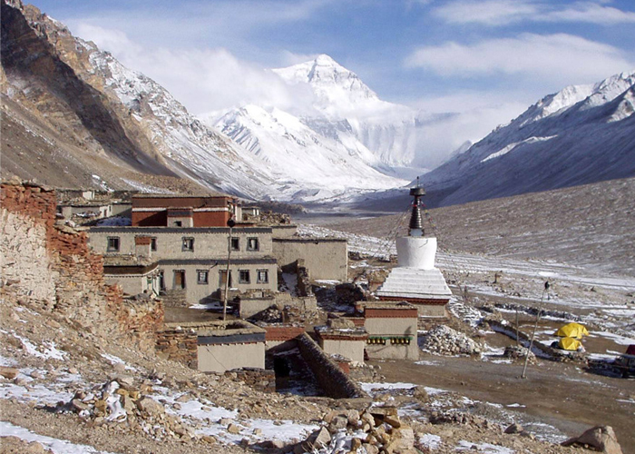 Rongbuk Monastery landform