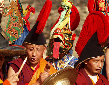 Religious Ceremony at Sakya Monastery