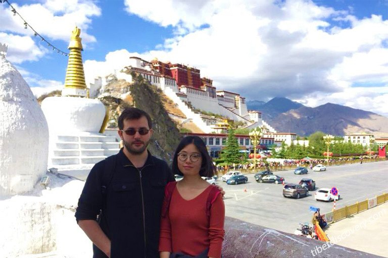 Our Guests take photo at Chakpori Hill Viewing Platform Our Guests take photo at Chakpori Hill Viewing Platform
