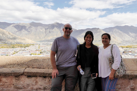 Our customer Robert and his family visited Drepung Monastery, tour made by Jack