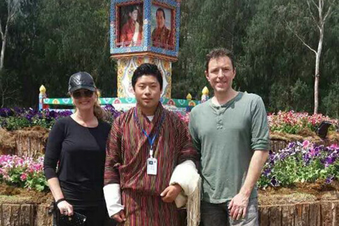Adam and Lori from USA visited Bhutan, tour made by Jack