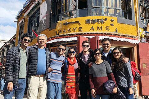 Rita's Client Amen Visited Makye Ame Restaurant in Lhasa, Tibet