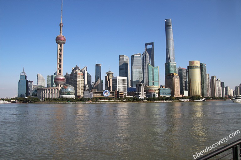 The Beautiful Lujiazui Skyline of Shanghai The Beautiful Lujiazui Skyline of Shanghai