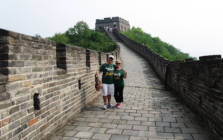 Hiking along Mutianyu Great Wall