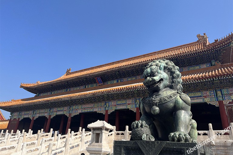 The Gate of Supreme Harmony - the Largest Palace Gate Within the Forbidden City The Gate of Supreme Harmony - the Largest Palace Gate Within the Forbidden City