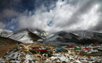 Tibet Photo - Pure Snow Mountains