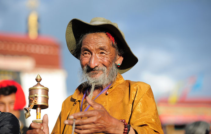 Tibet Photo - Tibetan People