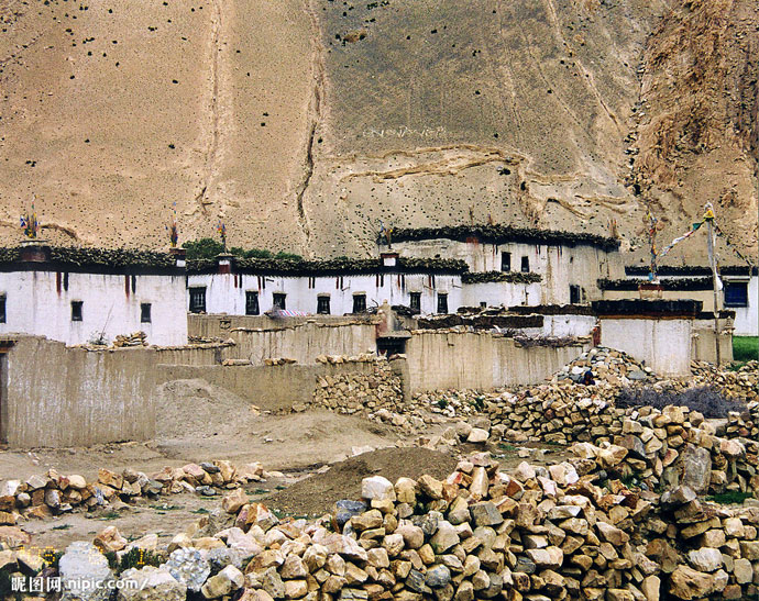 Tibet Photo - Tibetan Village